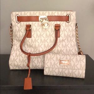 Michael Kors Handbag With Matching Wallet